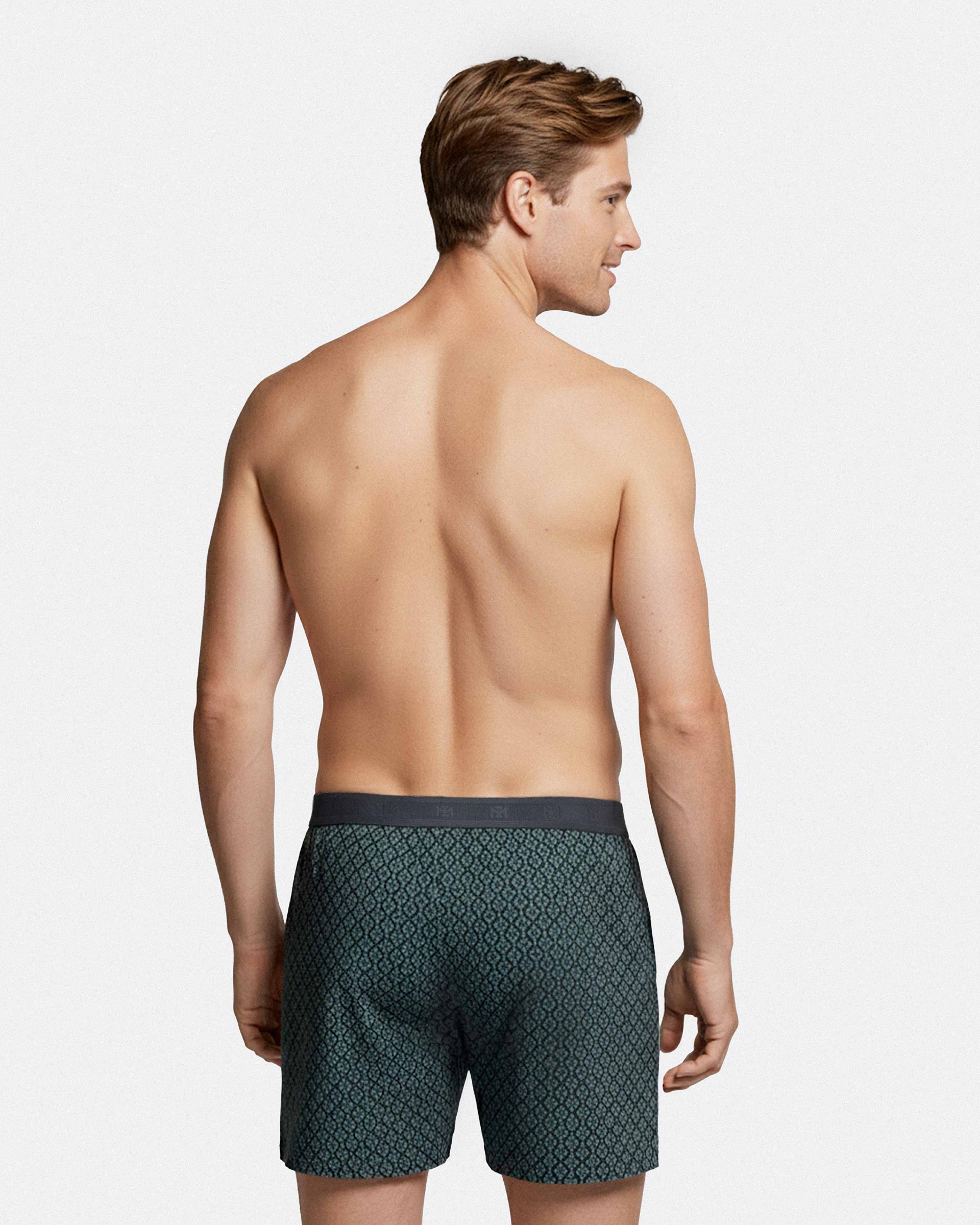 Boxershort com botão de homem em Lyocell