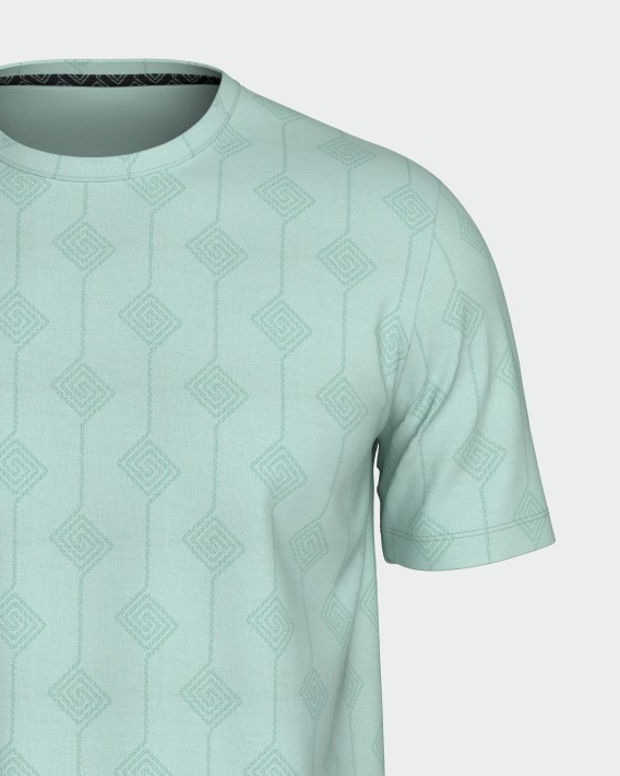 Men's printed short pyjama in Lyocell