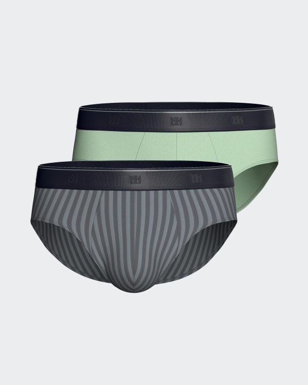 Pack de 2 Slips de homem em Algodão Modal - Image product