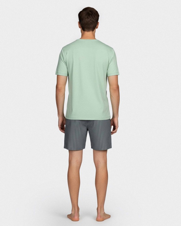 Pyjama court d'homme en Coton Modal