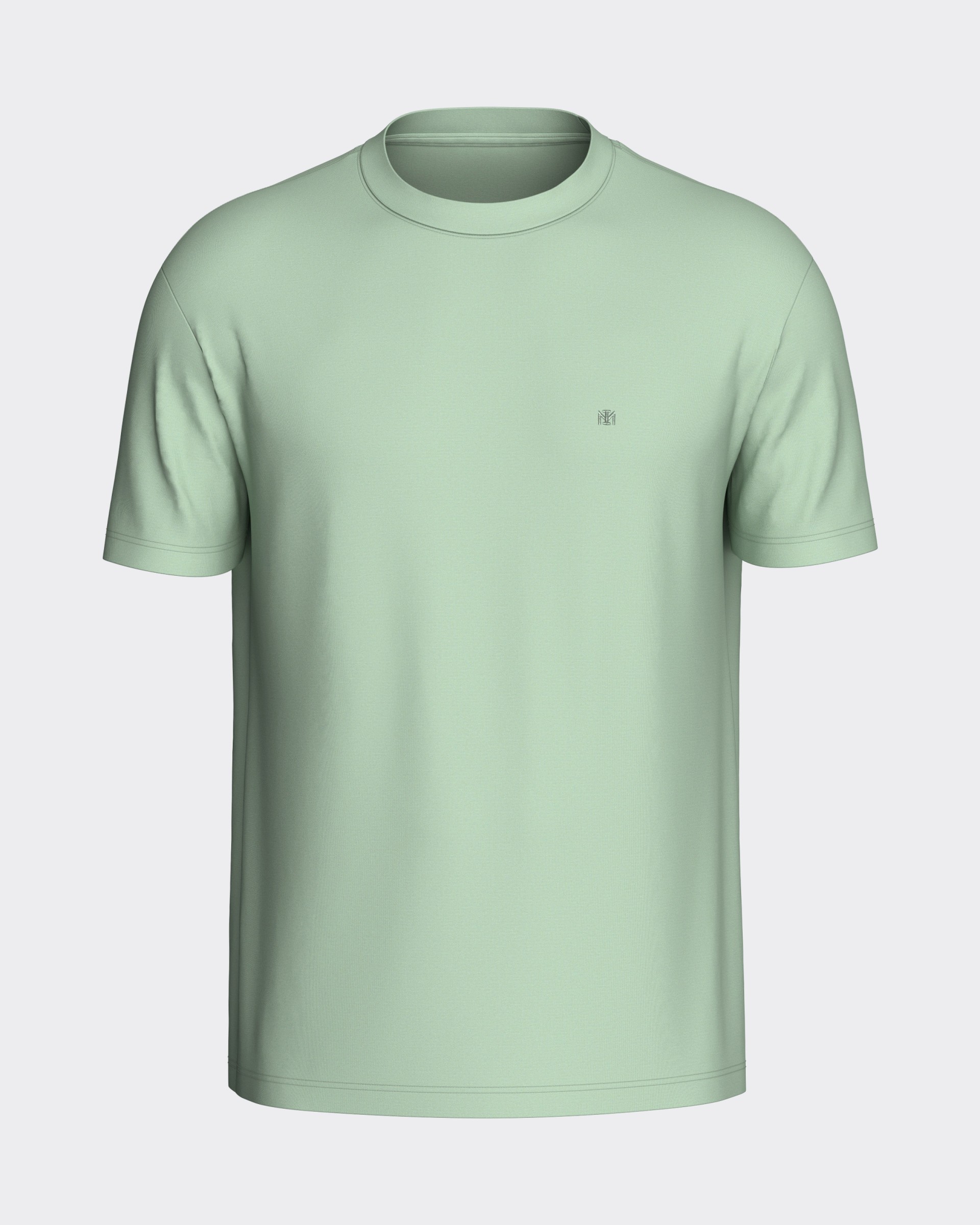 Einfarbiges Herren-T-Shirt aus 100 % Baumwolle