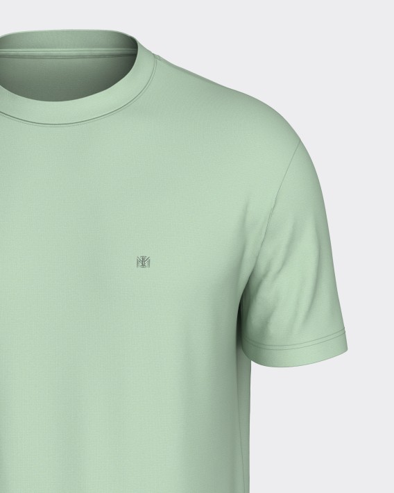 Einfarbiges Herren-T-Shirt aus 100 % Baumwolle