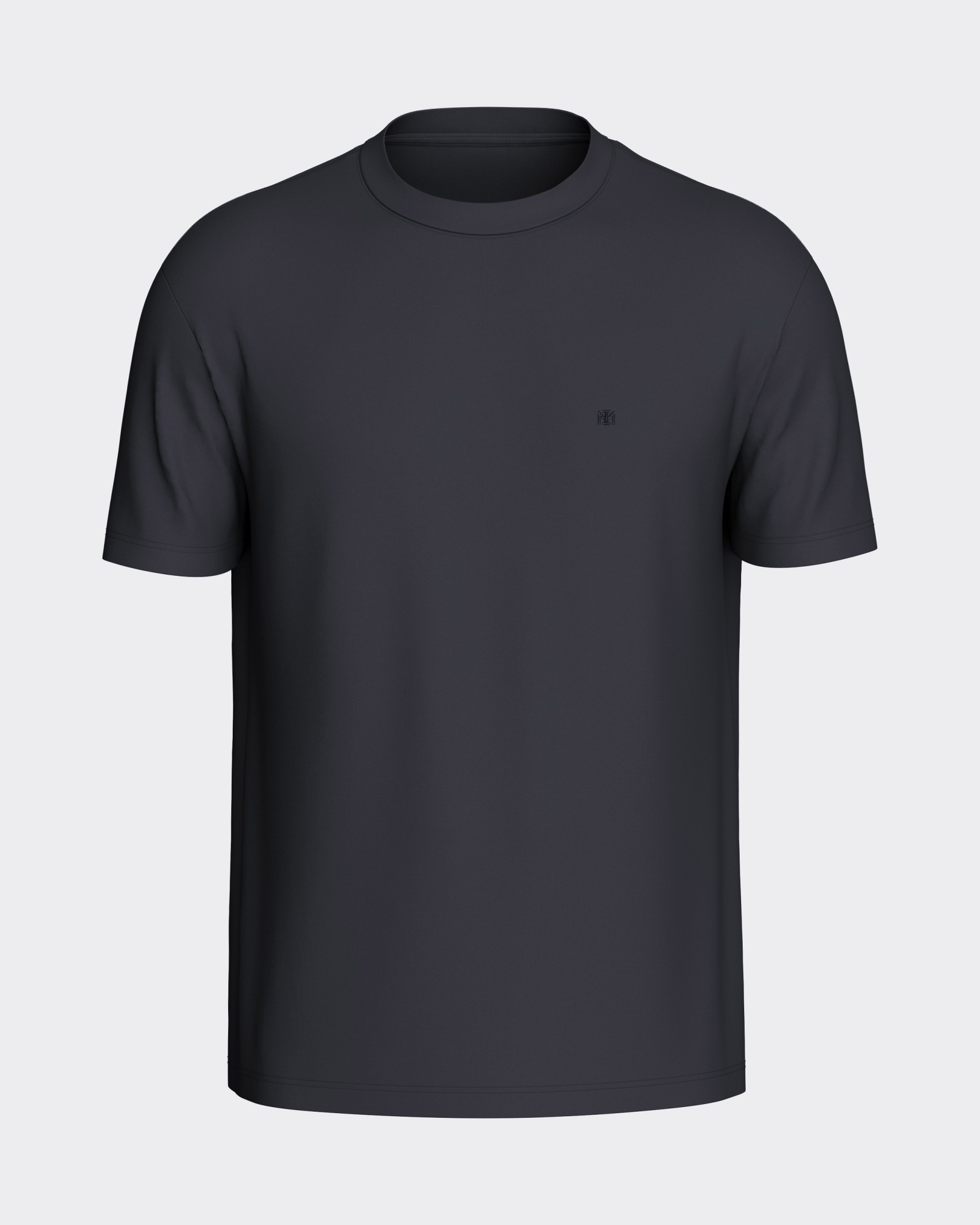 Einfarbiges Herren-T-Shirt aus 100 % Baumwolle
