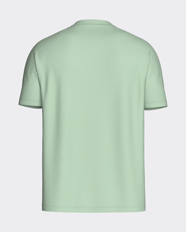 Camiseta de manga corta lisa en algodón