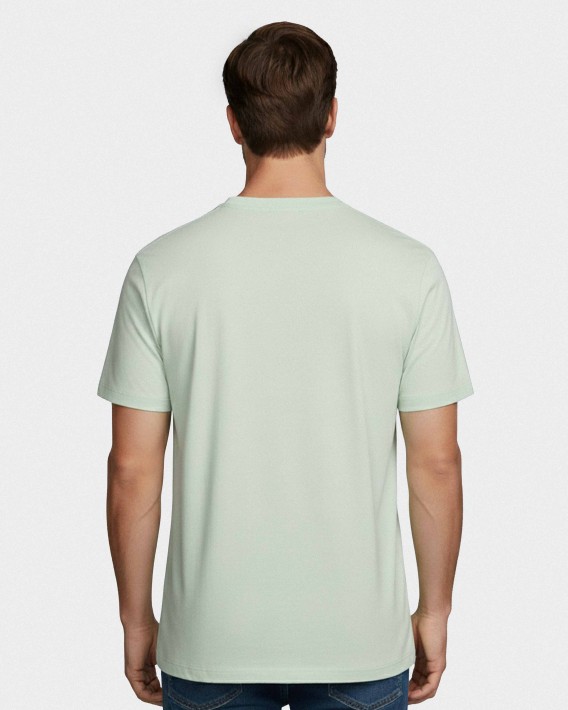 Einfarbiges Herren-T-Shirt aus 100 % Baumwolle