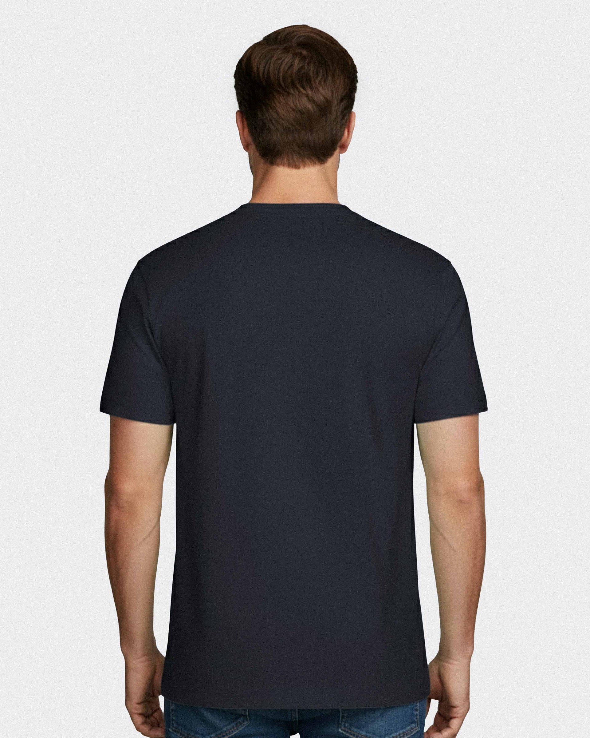 Einfarbiges Herren-T-Shirt aus 100 % Baumwolle