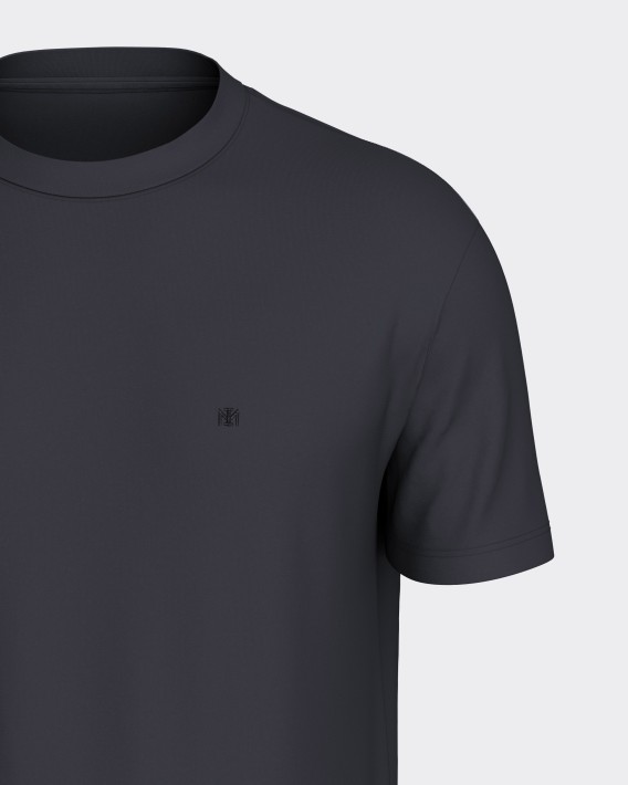 Einfarbiges Herren-T-Shirt aus 100 % Baumwolle