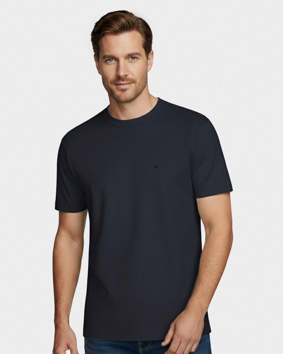 Einfarbiges Herren-T-Shirt aus 100 % Baumwolle