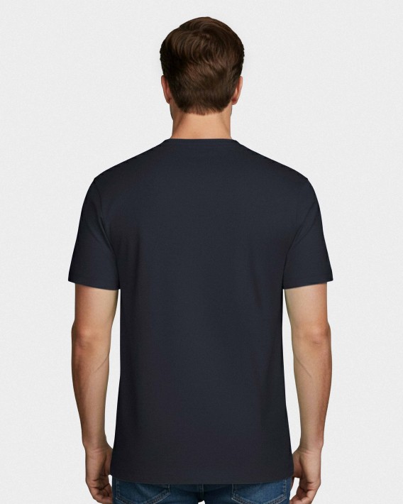 Einfarbiges Herren-T-Shirt aus 100 % Baumwolle