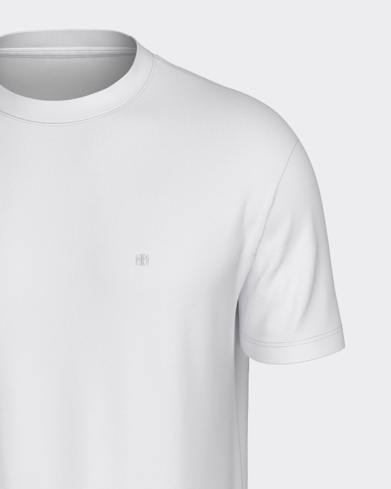 Einfarbiges Herren-T-Shirt aus 100 % Baumwolle