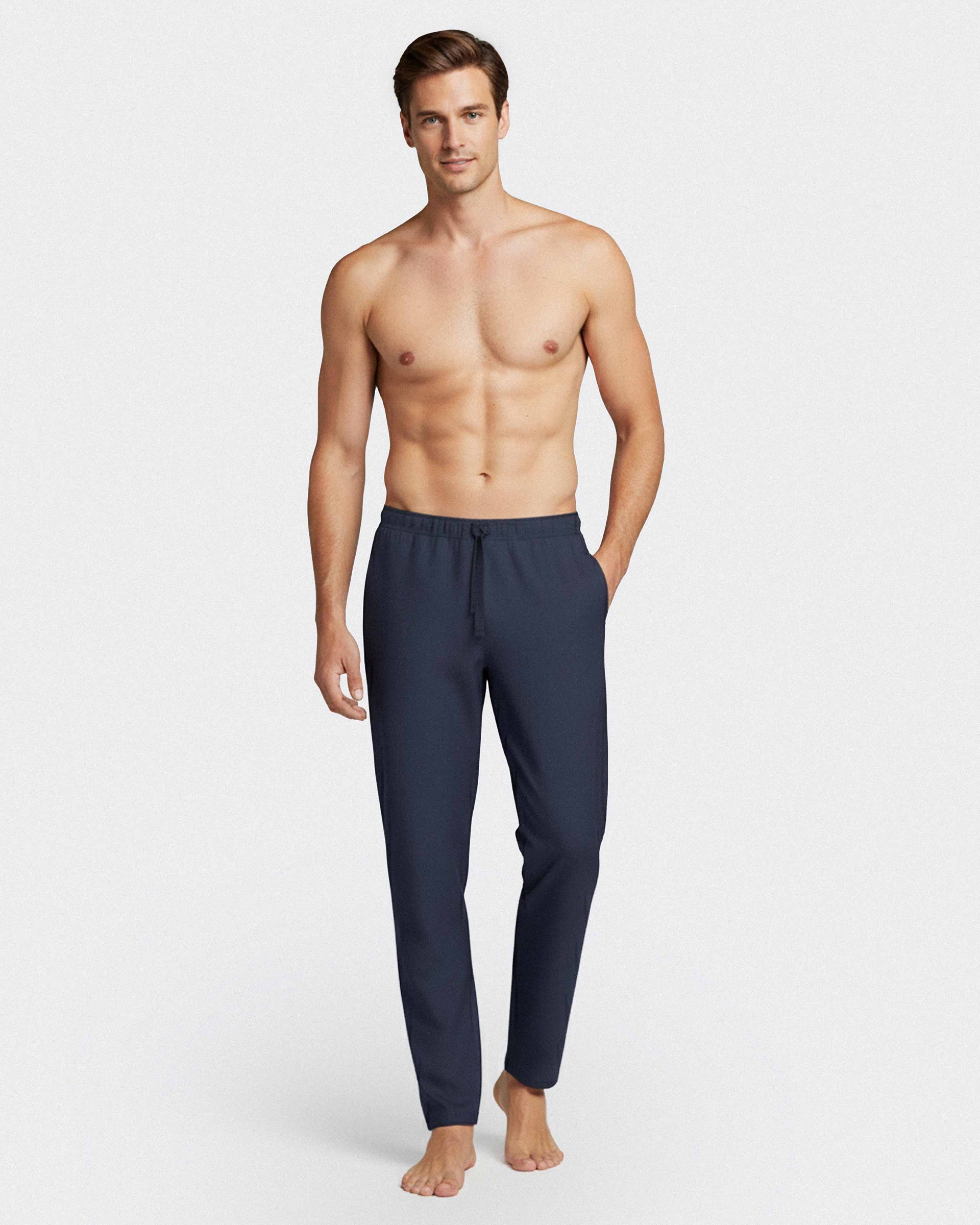 Pantalon uni d'homme en Coton Lyocell