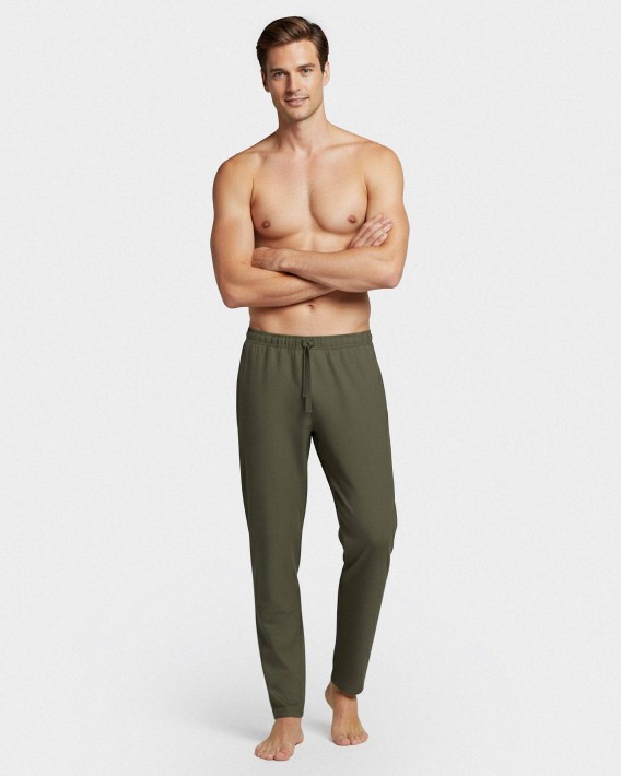 Men's plain trousers in cotton lyocell