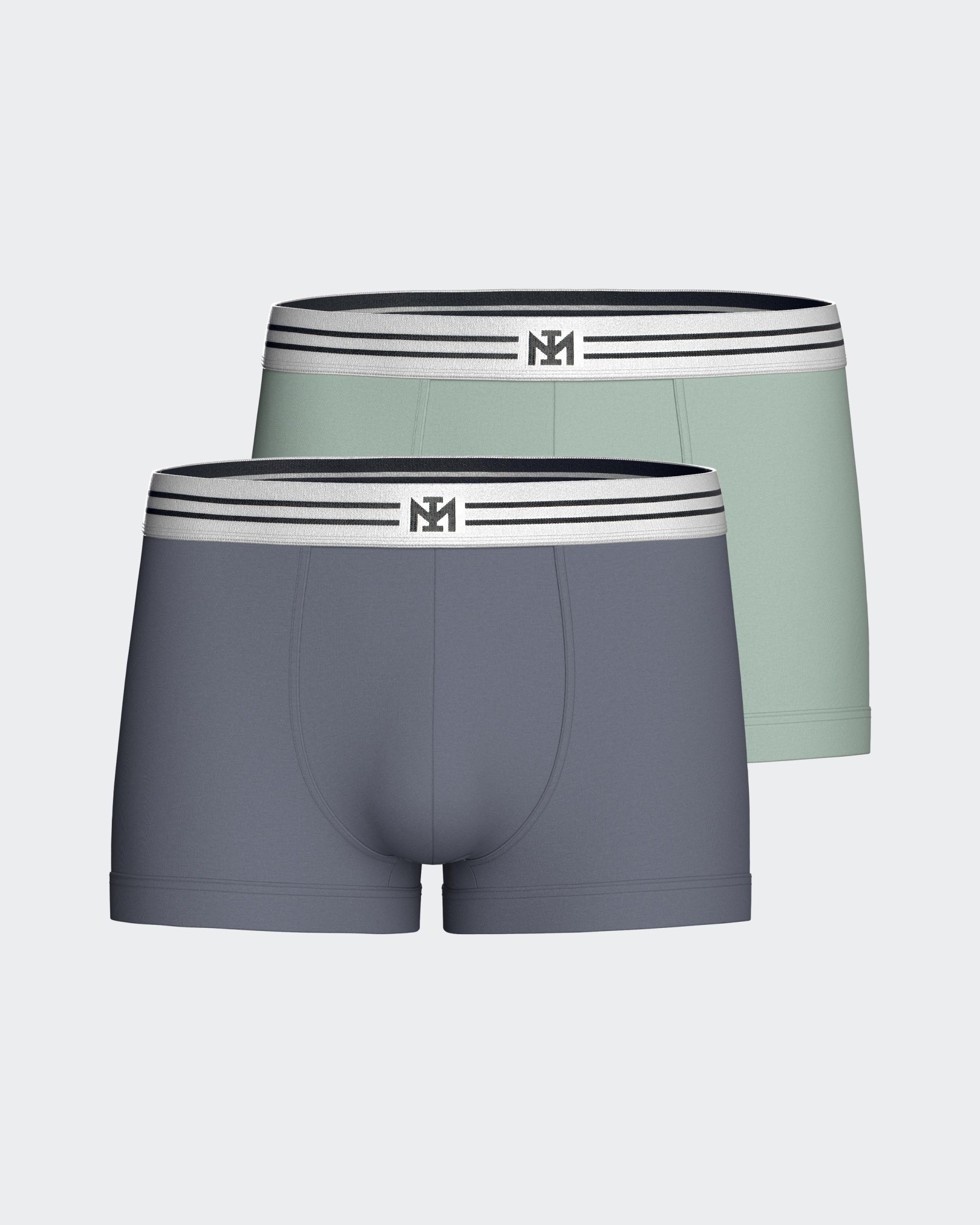 Pack de Boxers lisos em Algodão
