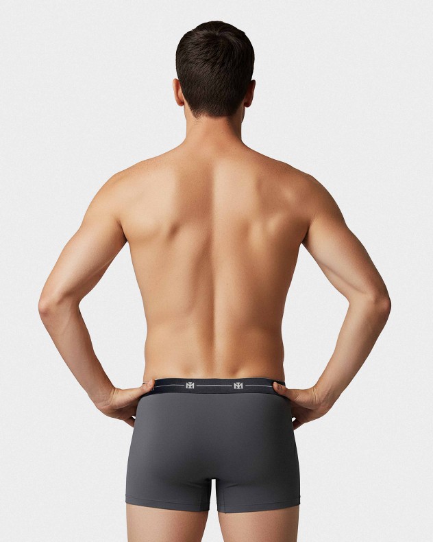 Set 3 einfarbigen Boxershorts aus Baumwolle