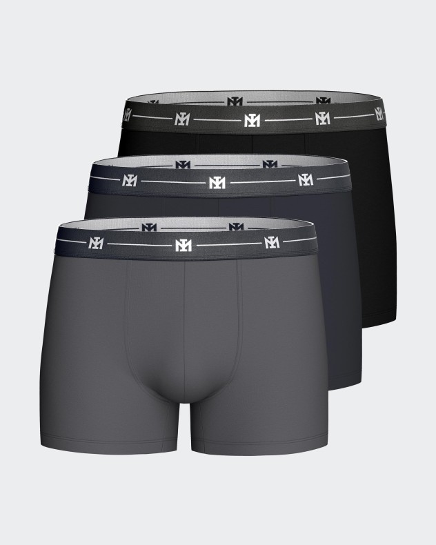 Set 3 einfarbigen Boxershorts aus Baumwolle - Image product