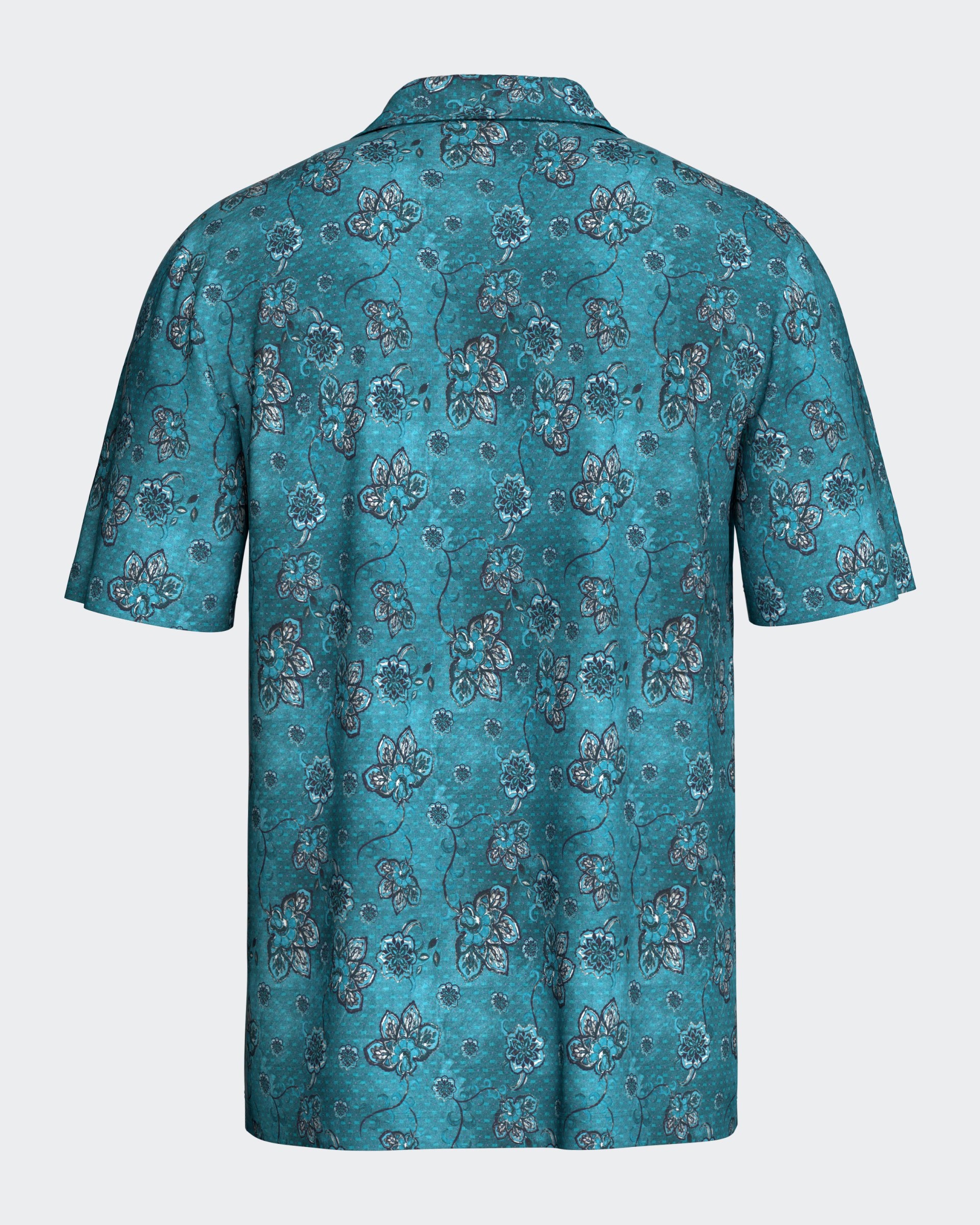 Pijama curto de homem com botões em Lyocell