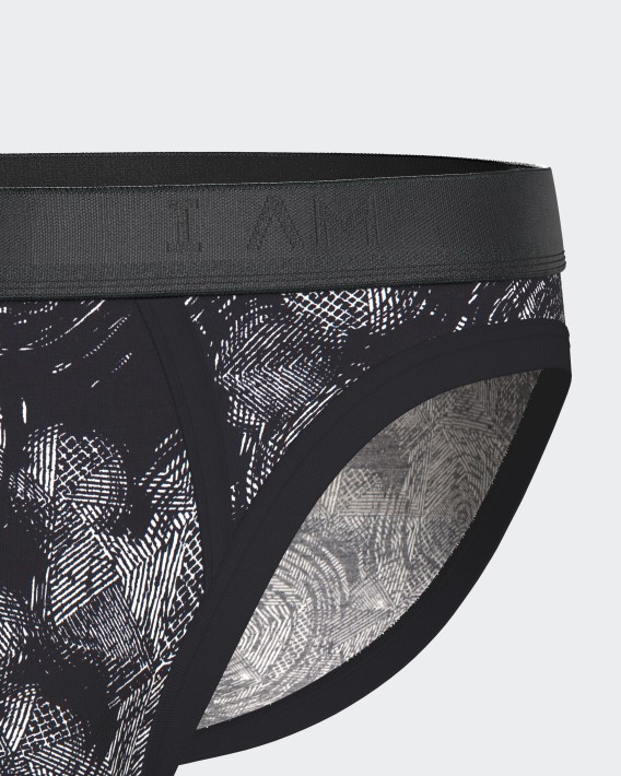Herren-Slip mit Print aus Lyocell