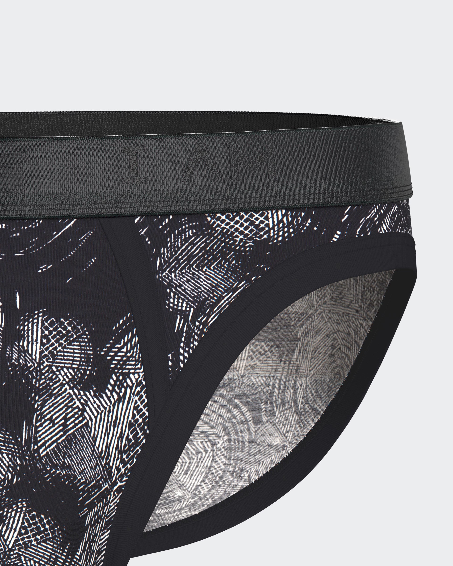 Herren-Slip mit Print aus Lyocell