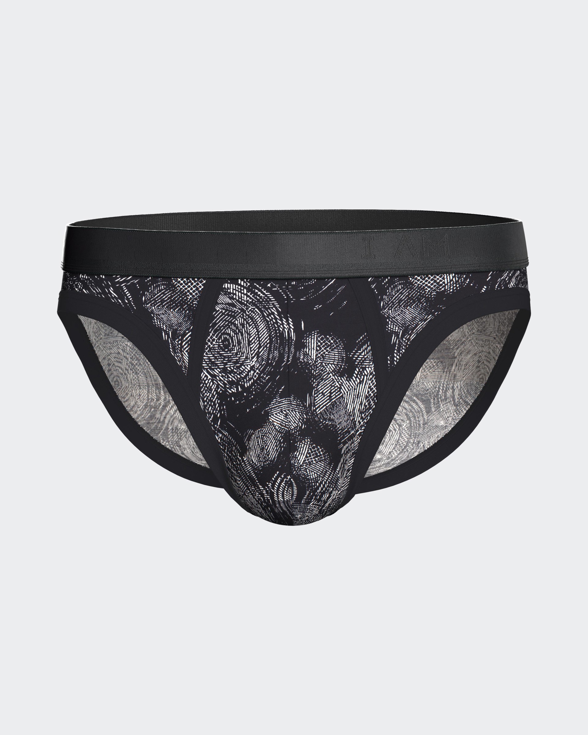 Herren-Slip mit Print aus Lyocell
