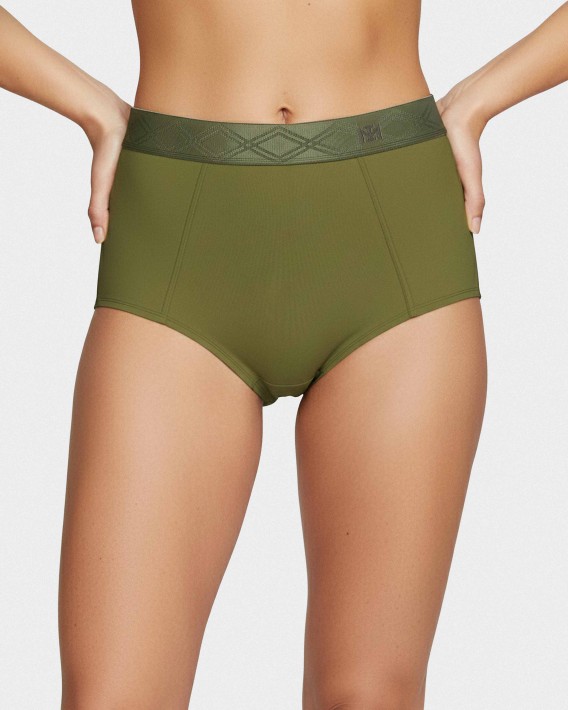 High waist-trusse i l�kker lyocell