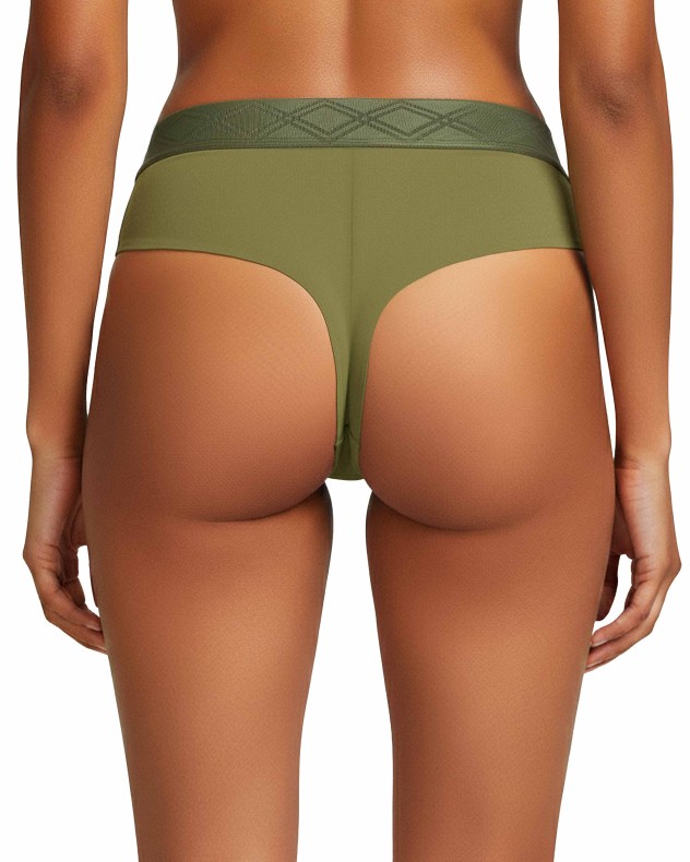 Tanga com cintura elástica em Lyocell