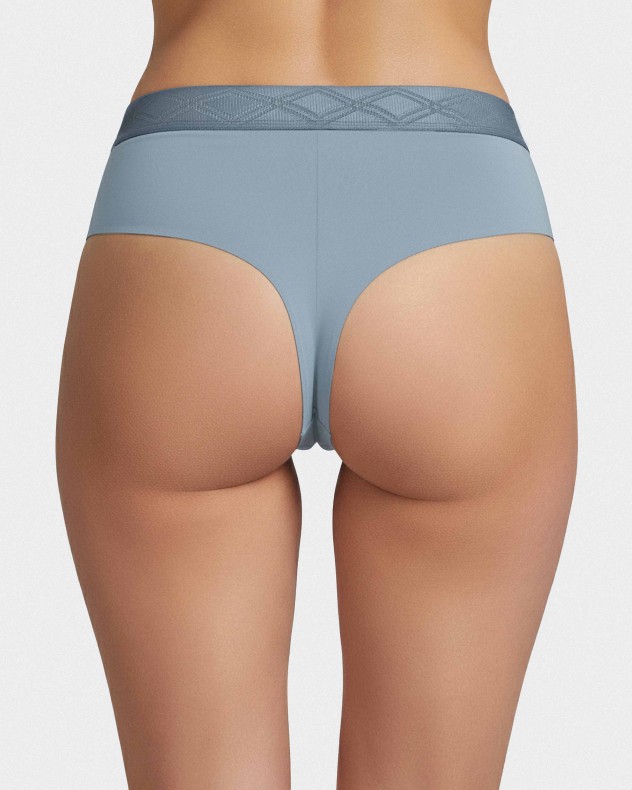 Tanga com cintura elástica em Lyocell