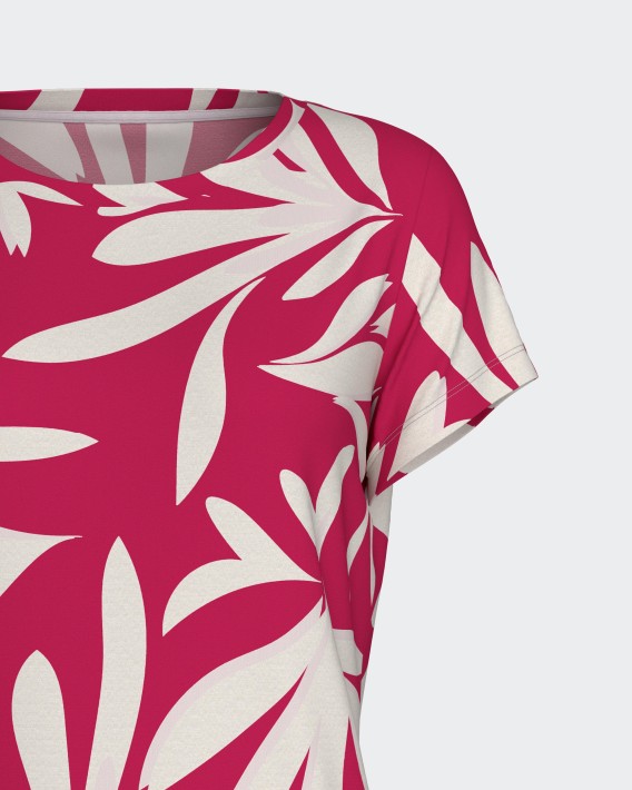 Damen-Kurzpyjama aus Lyocell mit Print