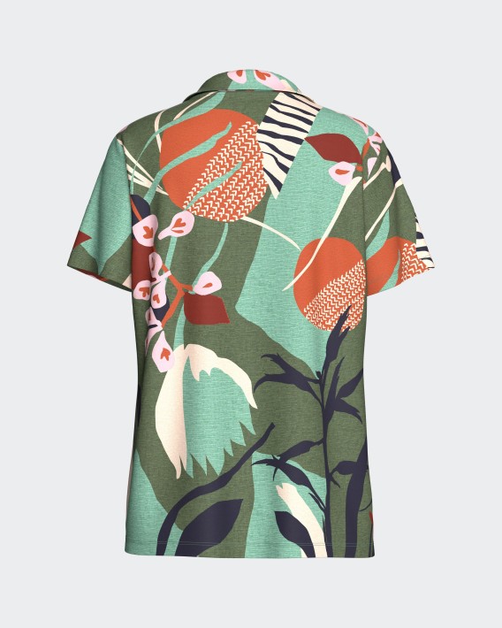 Pijama curto de mulher com botões em Modal