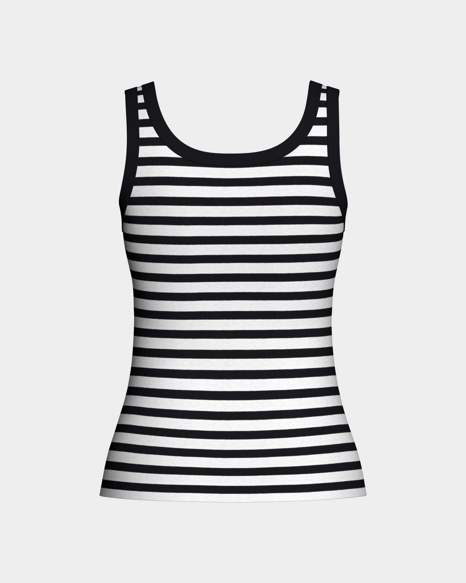 Pyjama court pour femme à rayures en Coton
