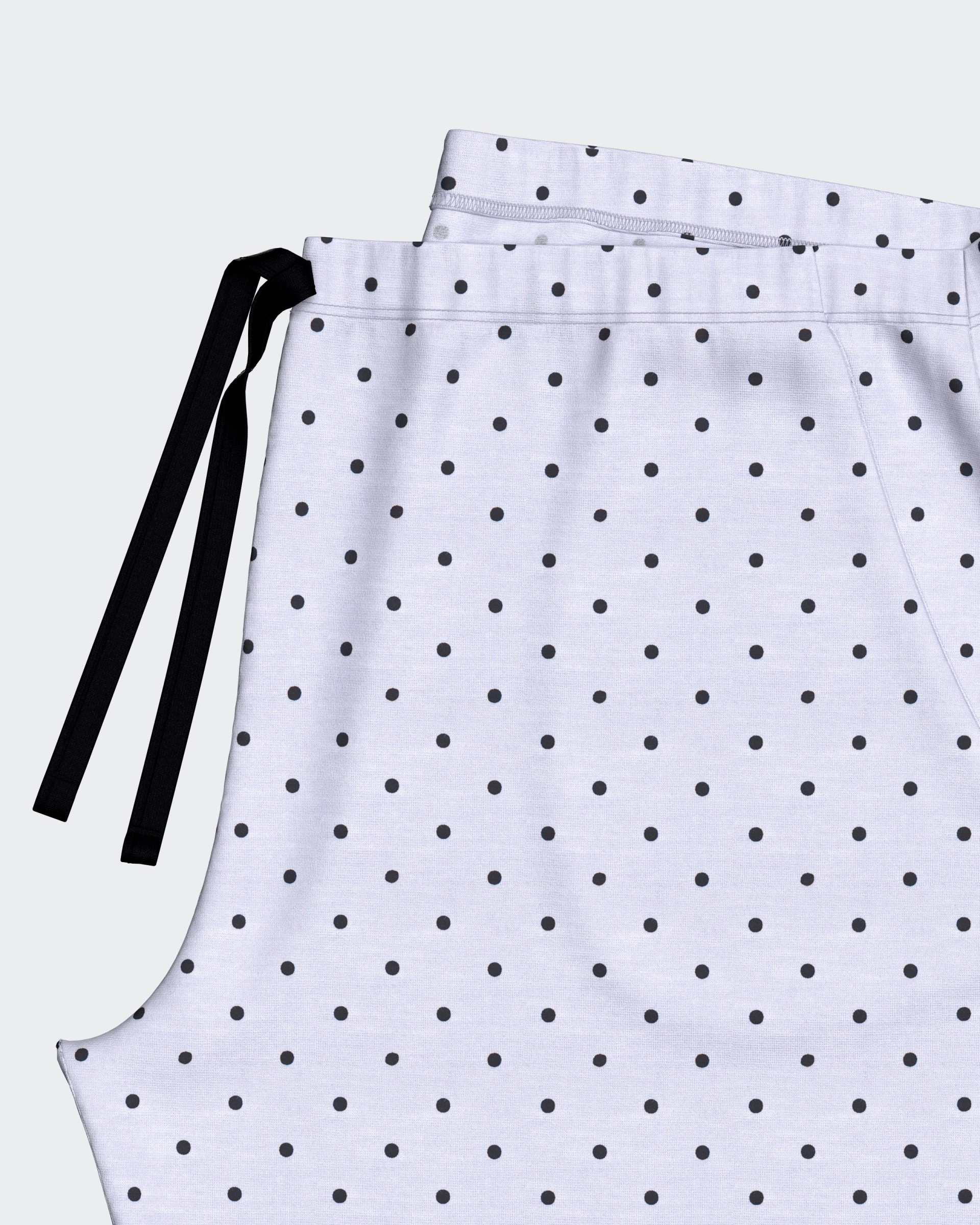 Kurzer Damen-Pyjama aus Modal mit Pünktchenmuster