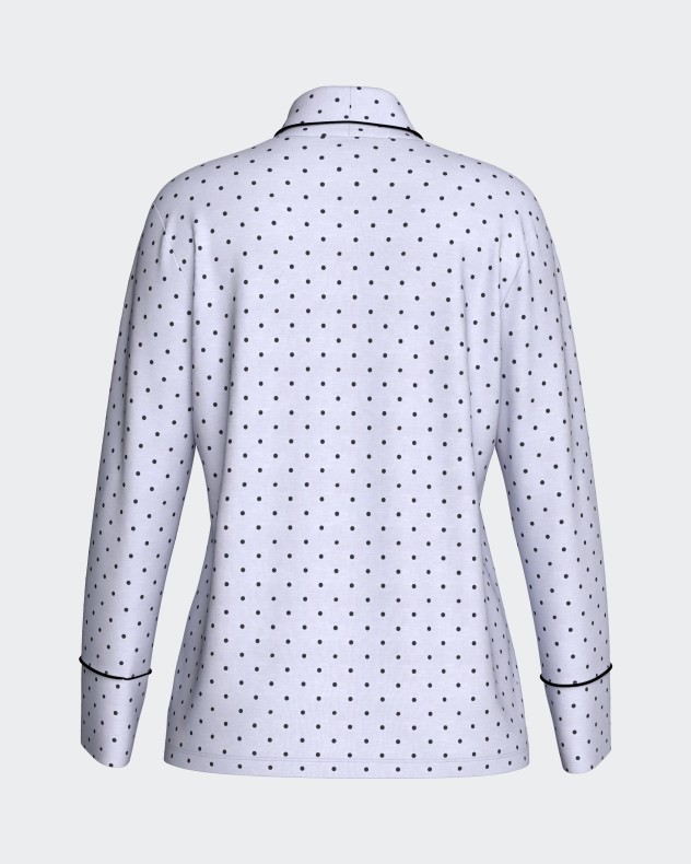 Pijama largo de mujer con botones en Modal