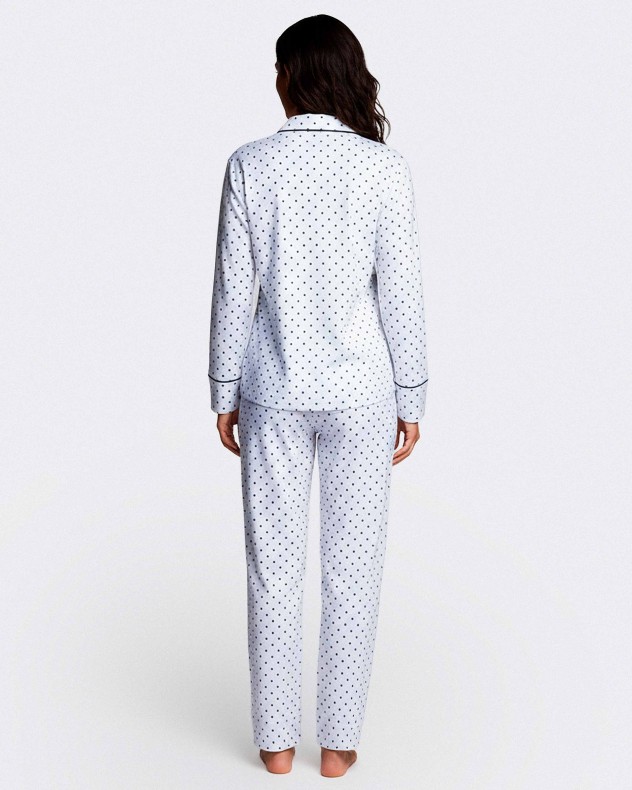 Pijama largo de mujer con botones en Modal