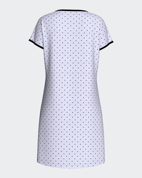 Camisa de dormir às bolinhas em Modal