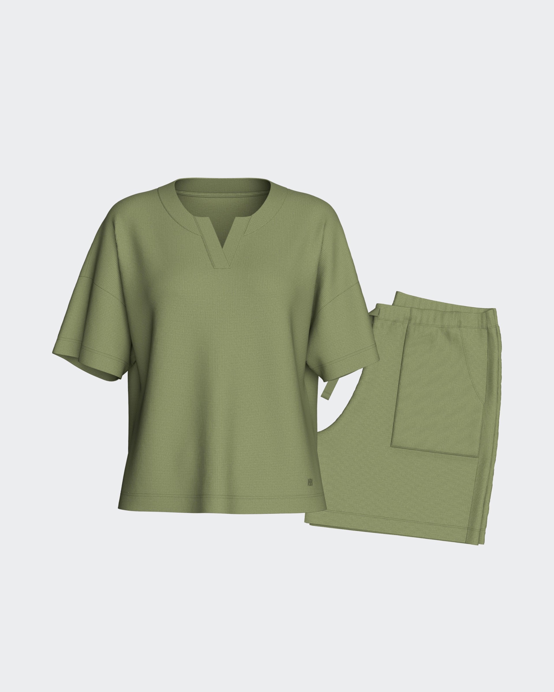 Ensemble Loungewear court en Coton Modal