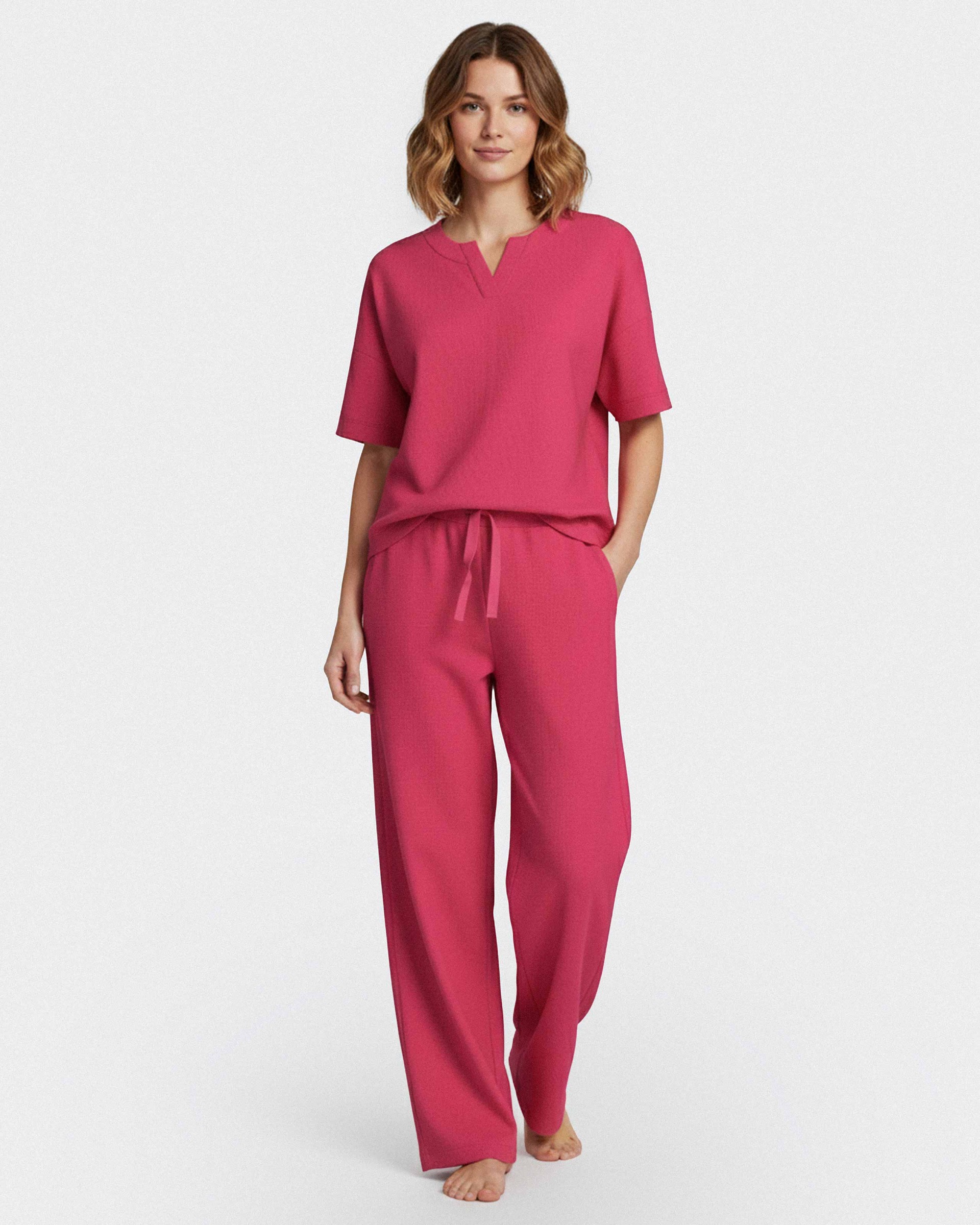Loungewear-Set aus Baumwolle-Modal