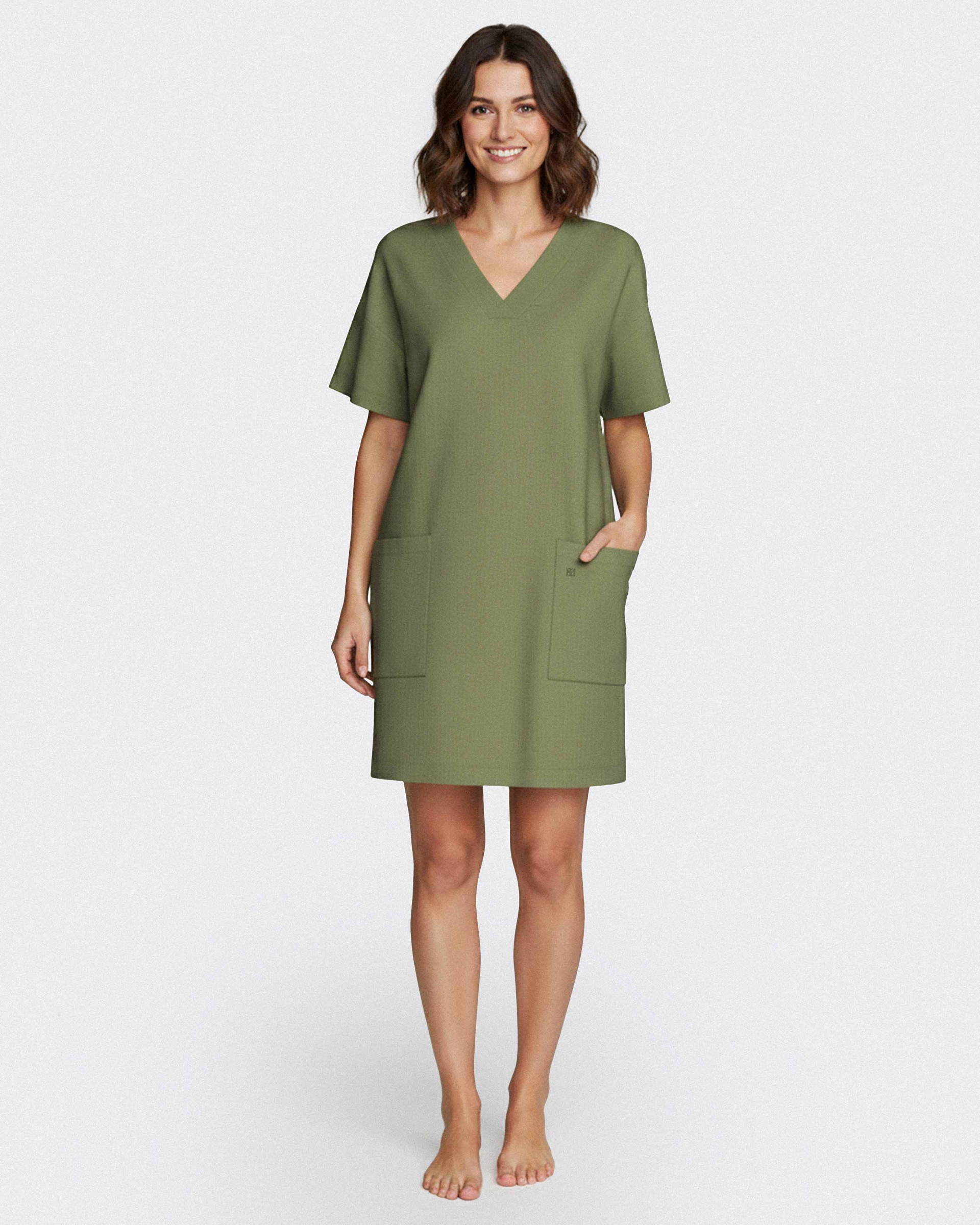 Dress with pockets in Modal Cotton