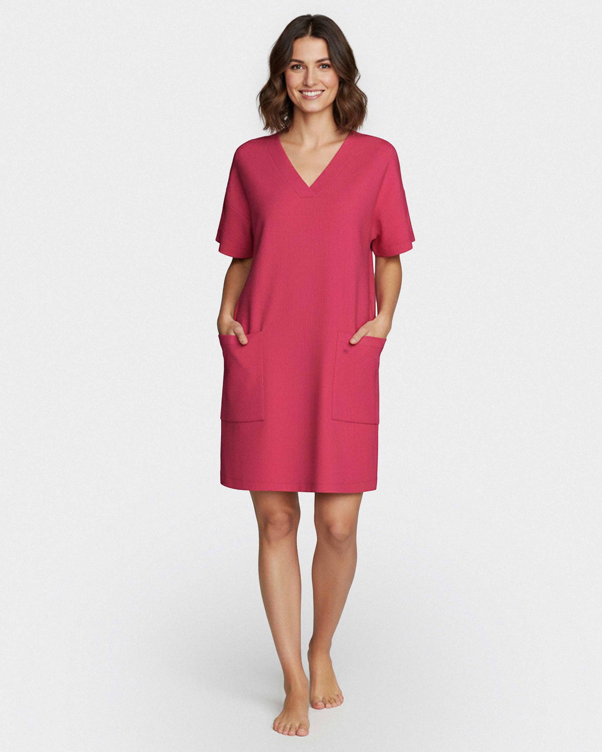 Robe avec poches en Coton Modal