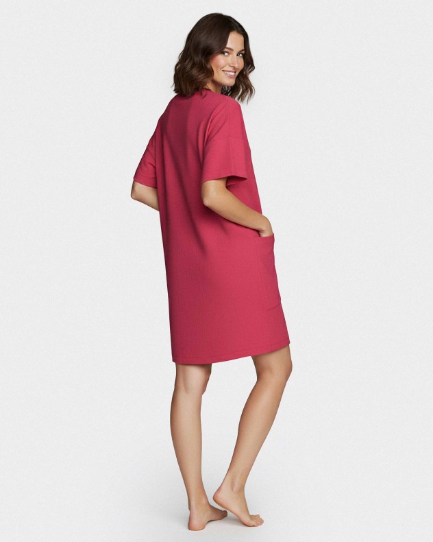 Vestido con bolsillos en algodón modal