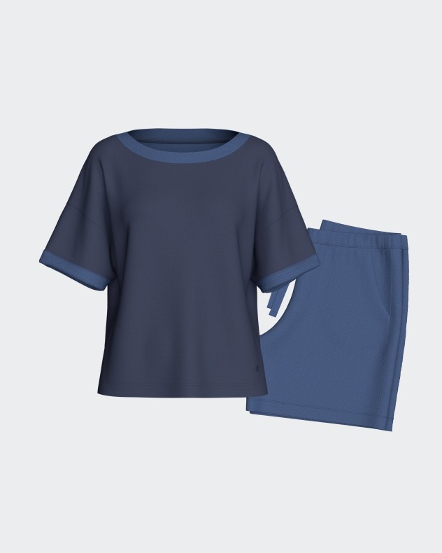 Short Loungewear Set in Lyocell Cotton - Image product