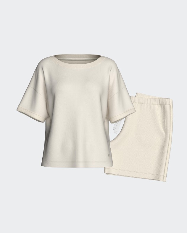 Short Loungewear Set in Lyocell Cotton - Image product