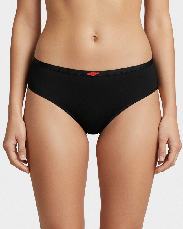 Tanga de Lyocell con detalle de encaje