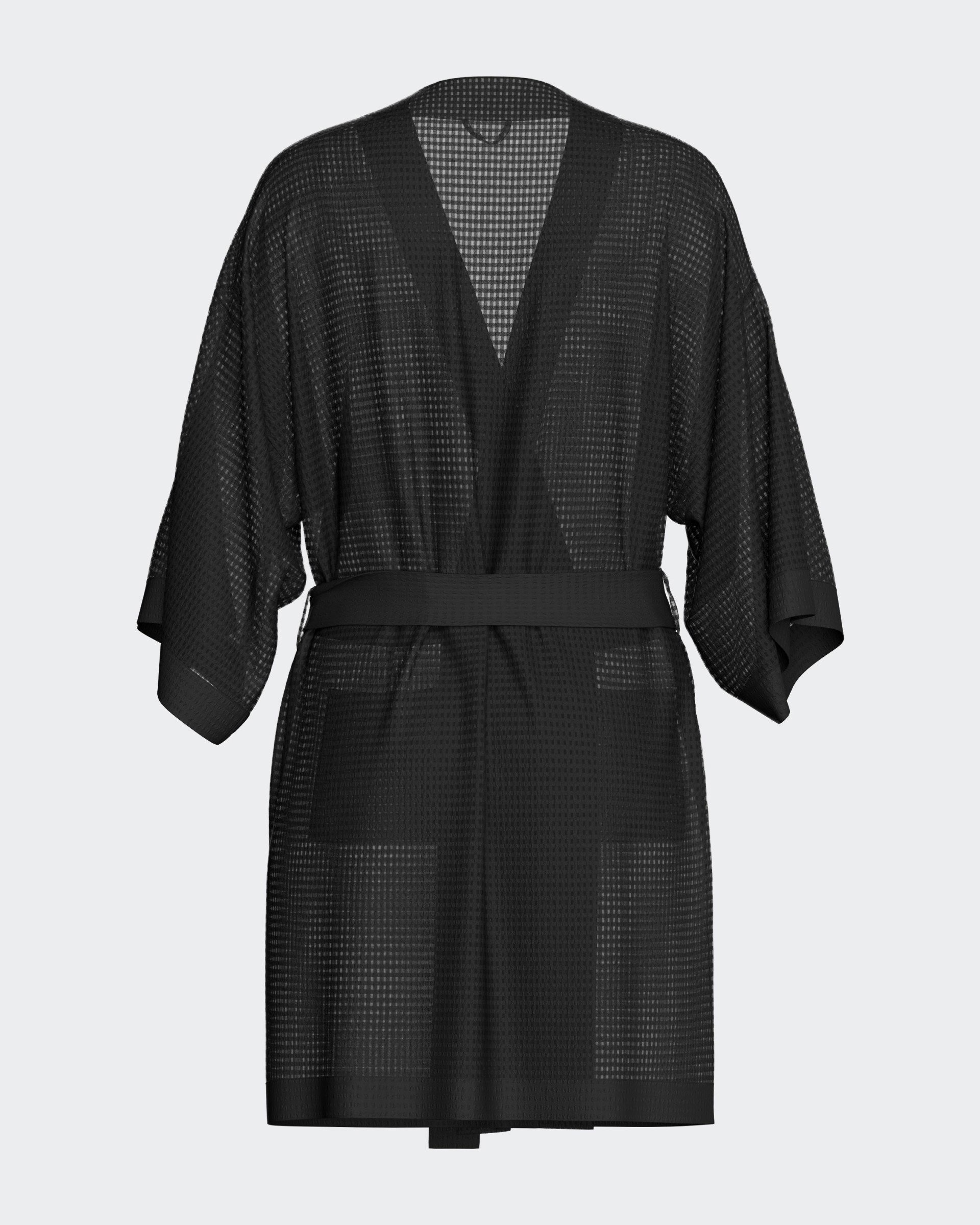 Short kimono-style women's dressing gown