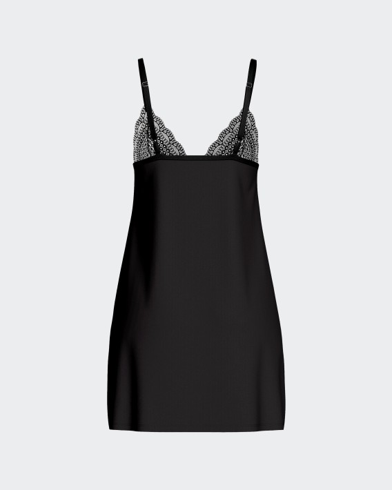 Camisa de al�as em Lyocell com detalhe em renda