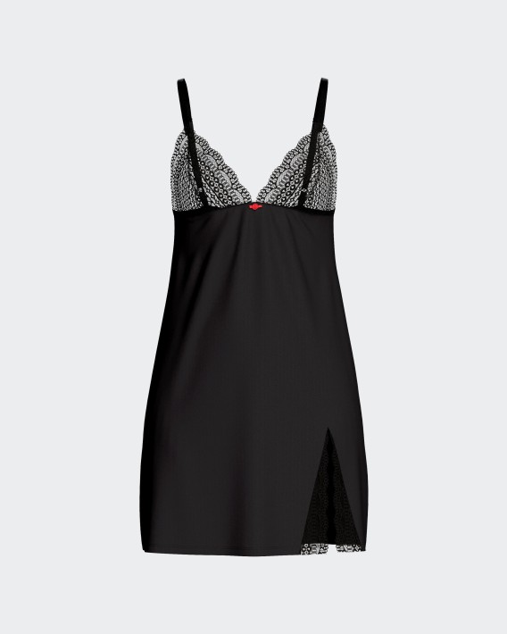 Camisa de al�as em Lyocell com detalhe em renda