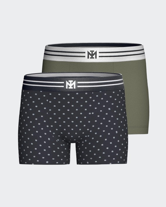 Pack of 2 boys' cotton boxer