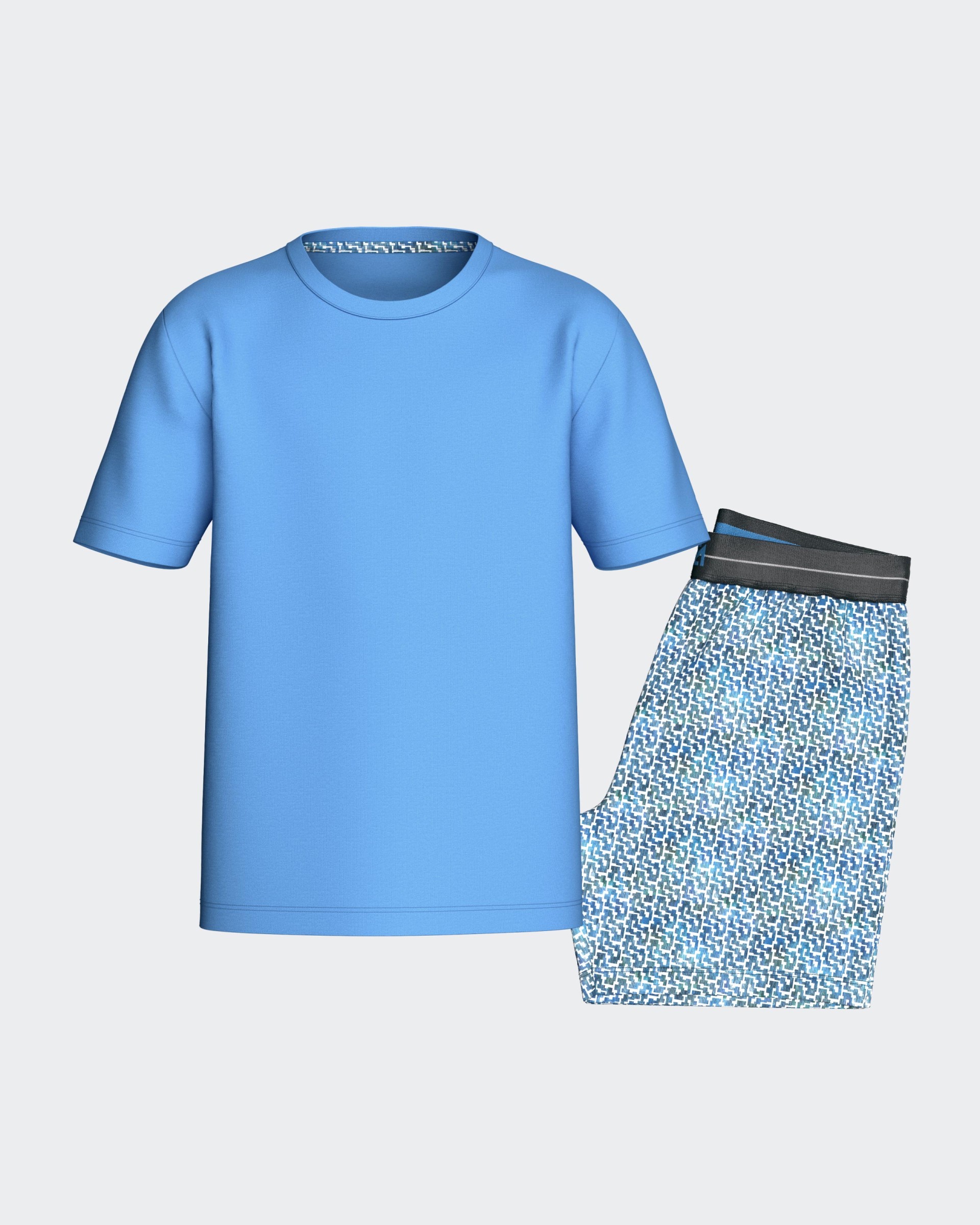 Kurzer Jungen-Pyjama aus Baumwolle