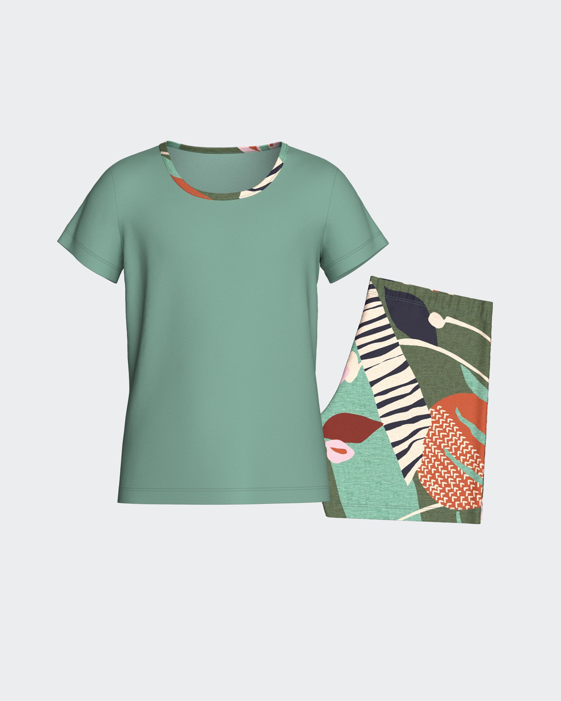 Pyjama court pour fille en modal