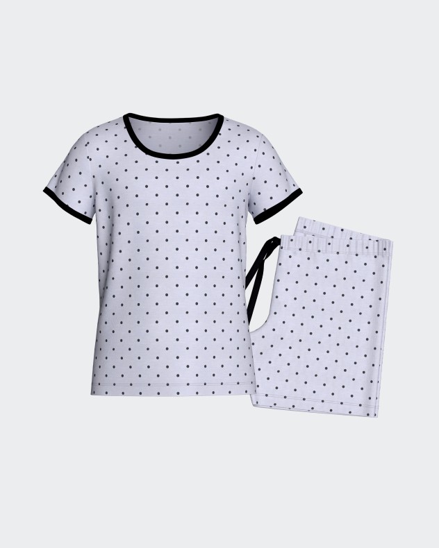 Kurzer Mädchen-Pyjama aus Modal - Image product