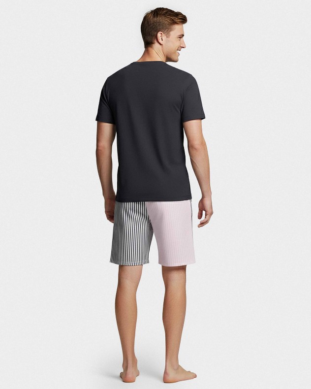 Short pyjama with shorts in canvas
