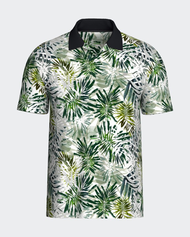 Polo with tropical print - Image product